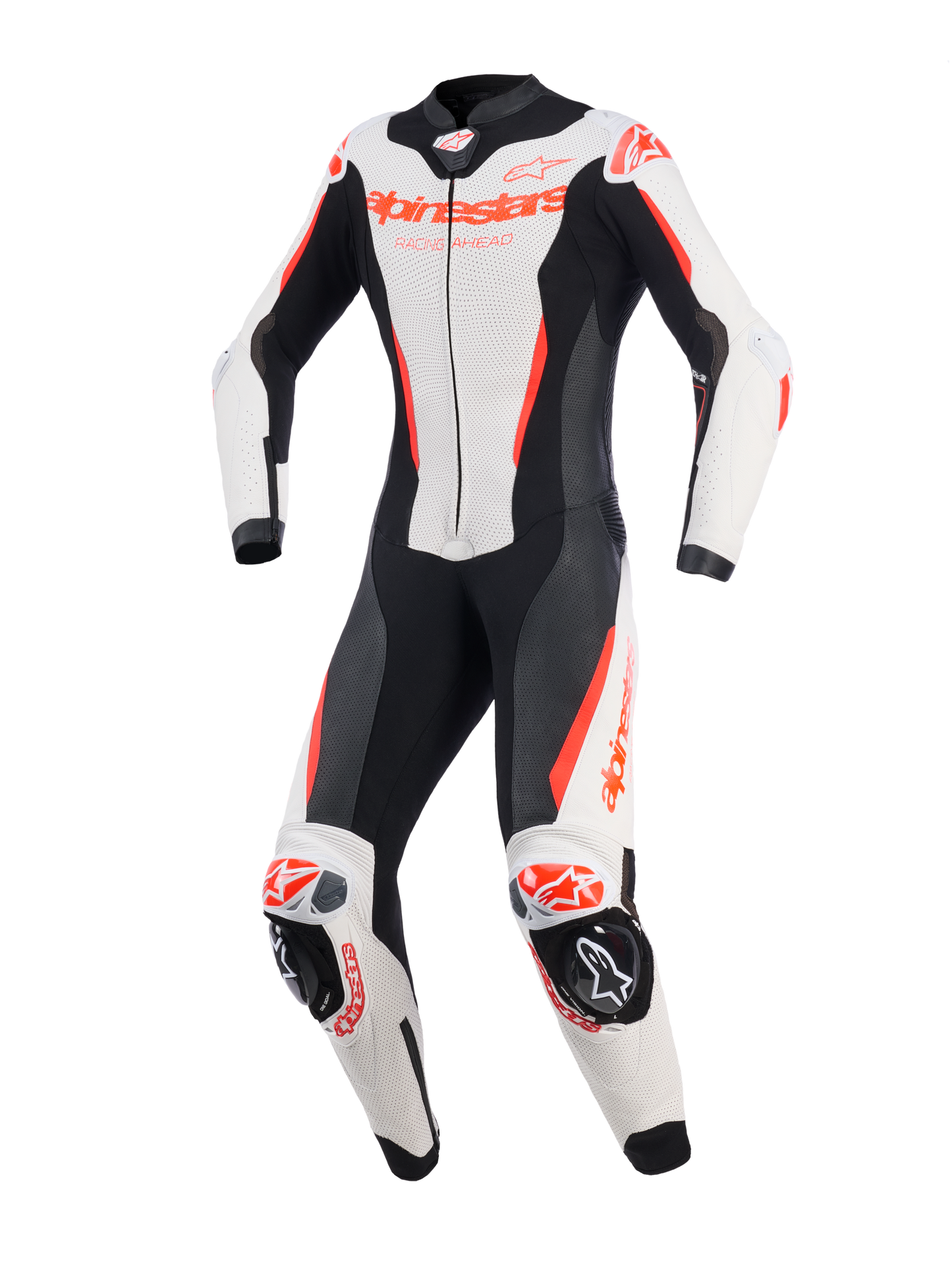 Alpinestars Women's GPR7 1 Piece Leather Suit - White / Black / Red