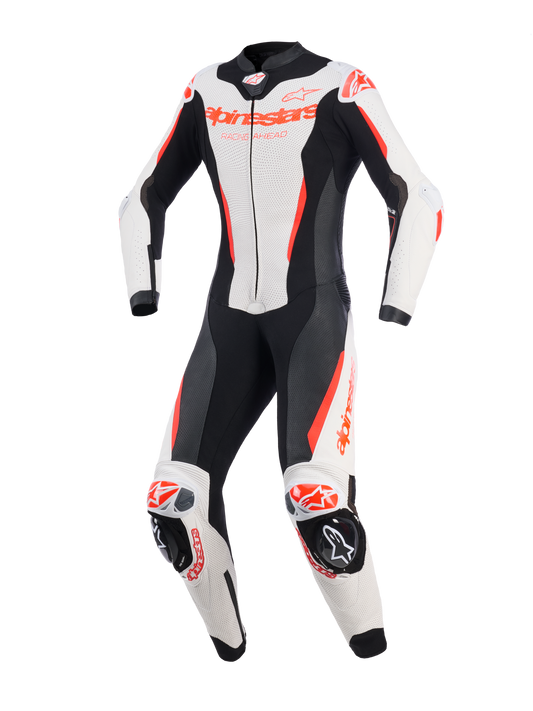 Alpinestars Women's GPR7 1 Piece Leather Suit - White / Black / Red