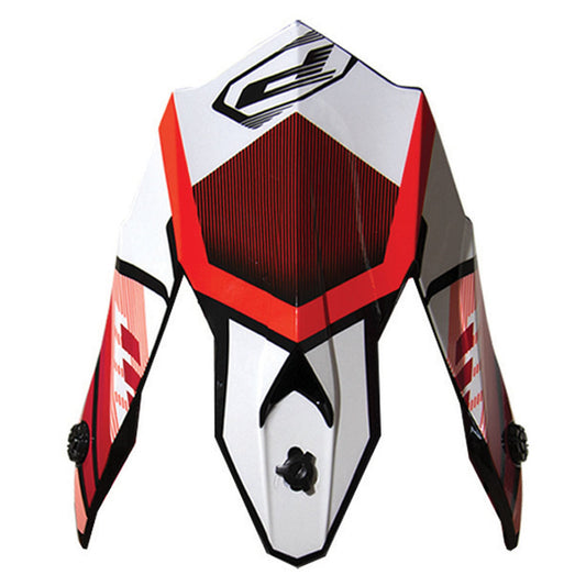 Progrip Replacement Red/White Helmet - Peak