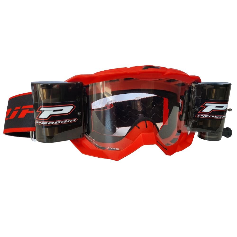 Progrip Vision 3300 Roll Off Goggle - Red