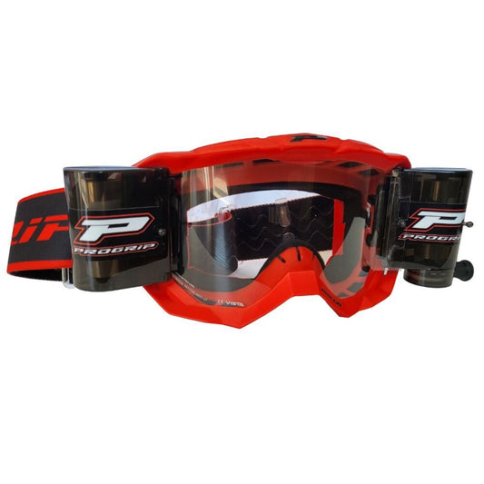 Progrip Vision 3300 Roll Off Goggle - Red