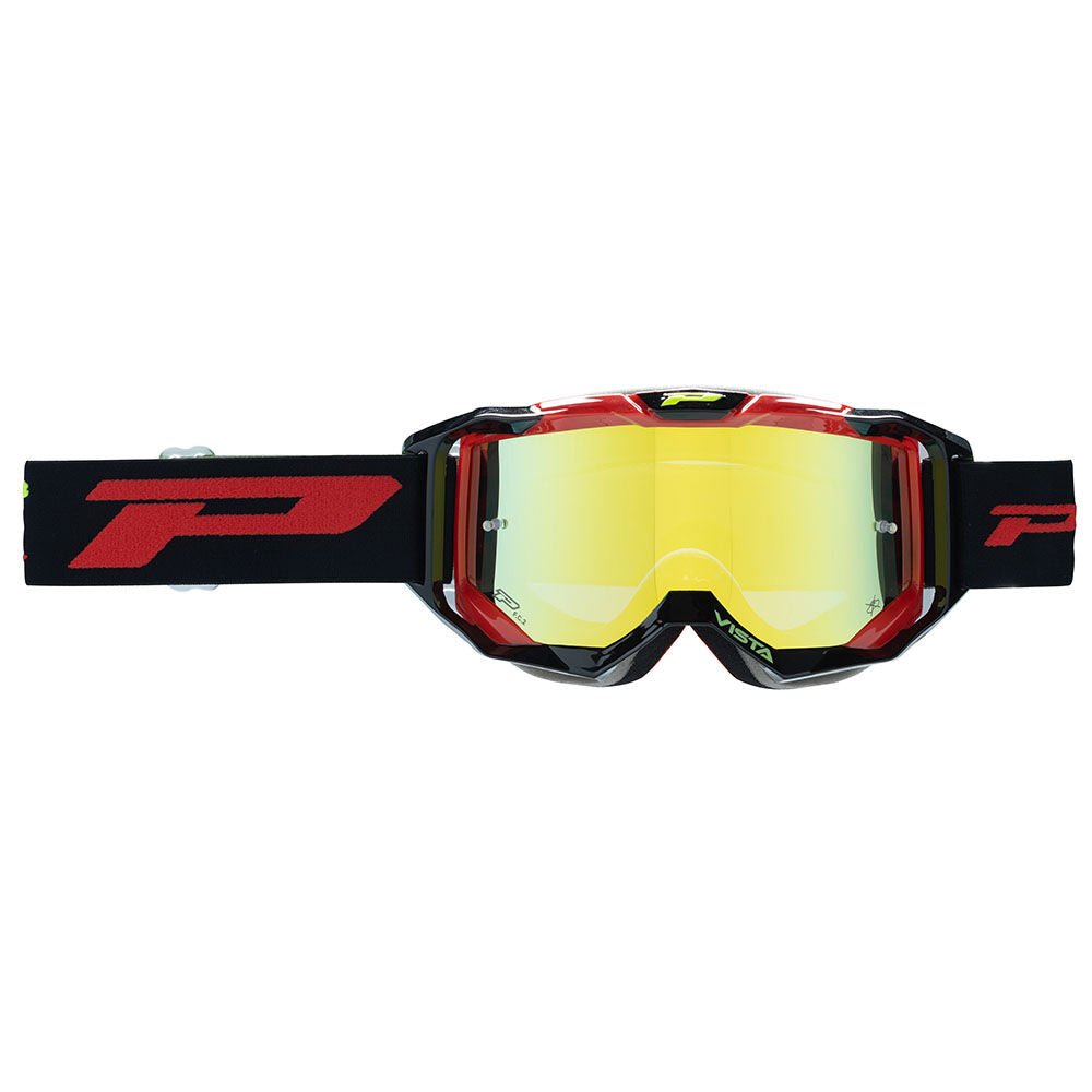 Progrip Vista 3303 Goggle Mirror - Black Red