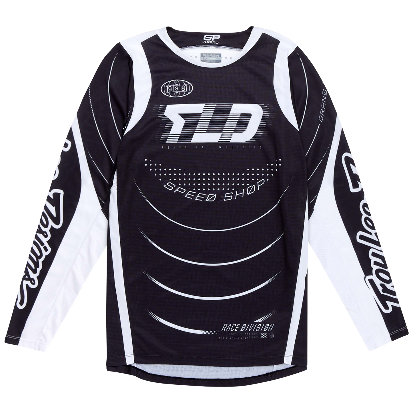 TroyLee Designs 25.1 GP Pro Jersey Spun - Black / White