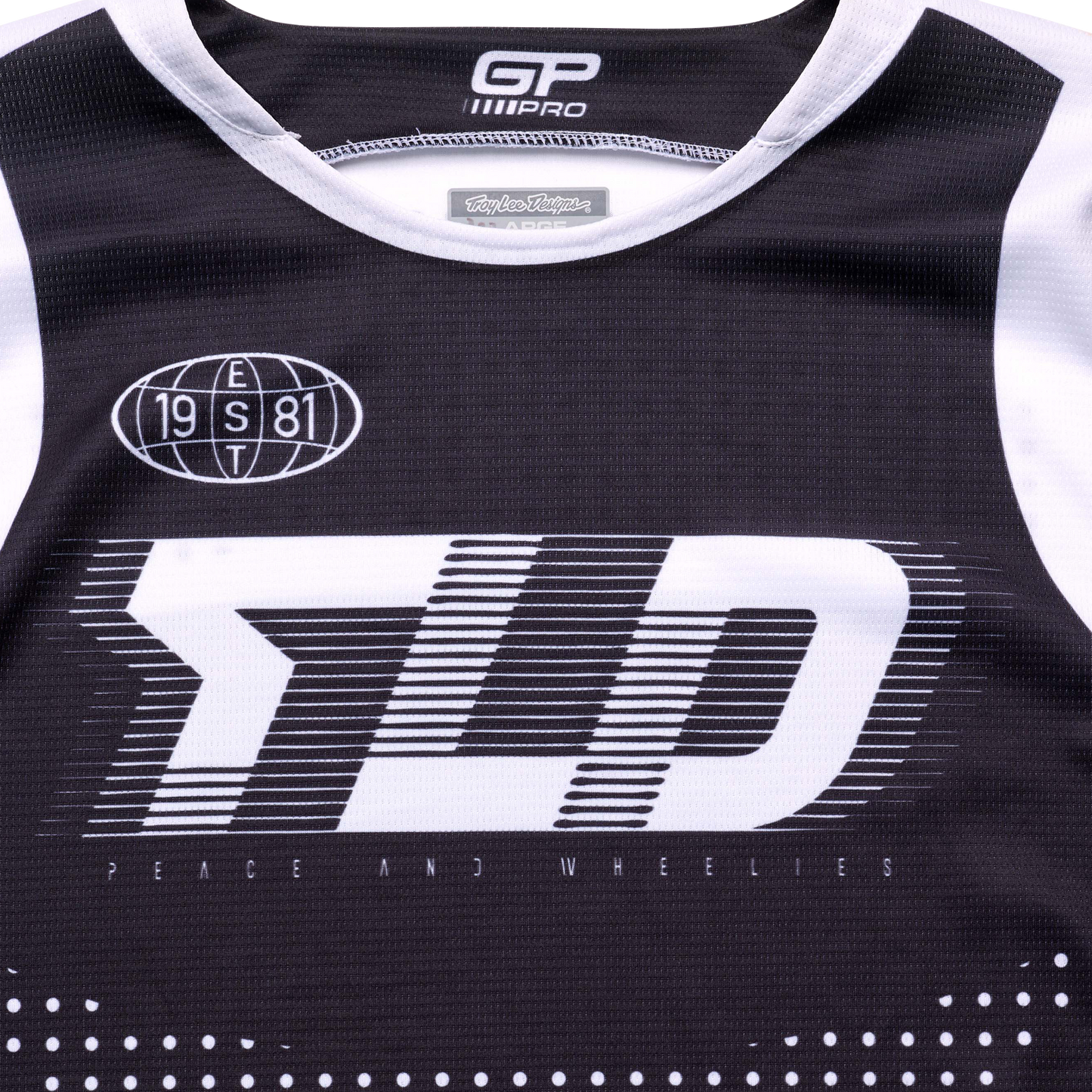TroyLee Designs 25.1 GP Pro Jersey Spun - Black / White