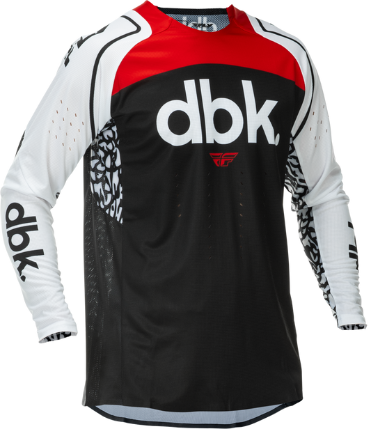 Fly MX26 Evo DBK Jersey - Black / White / Red
