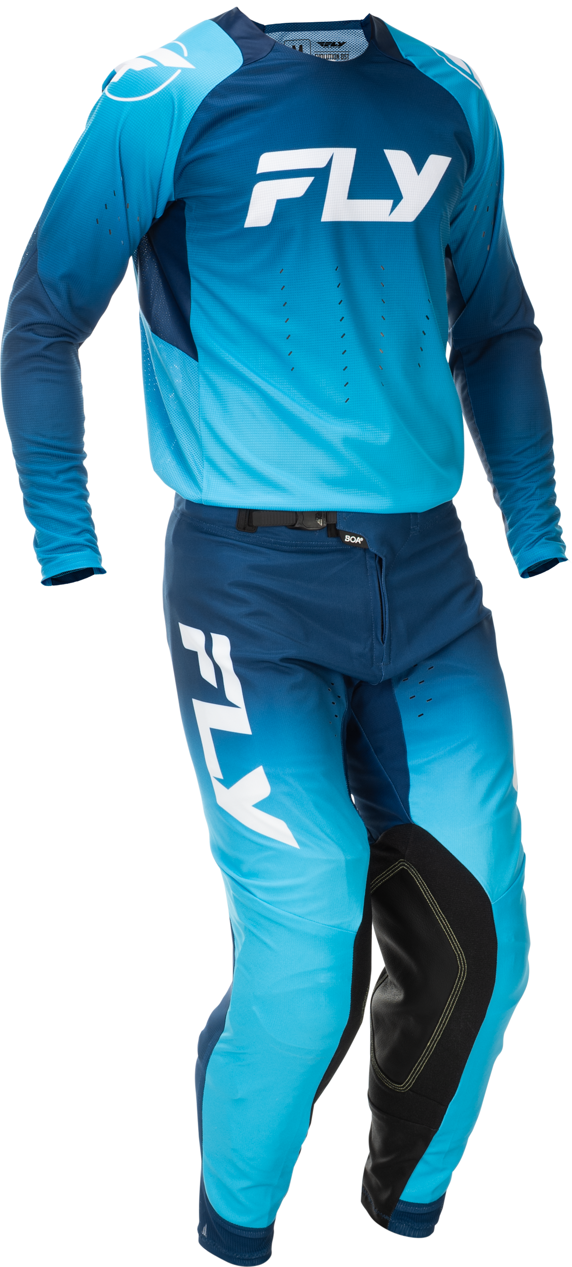Fly MX26 Evo Jersey & Pants - Blue / White