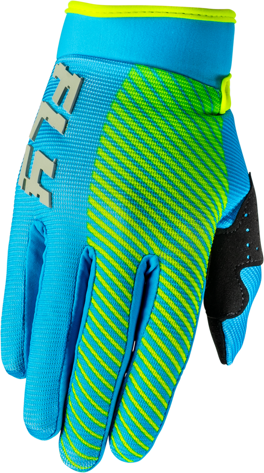 Fly MX26 Youth F-16 Gloves - Blue / Hi-Vis