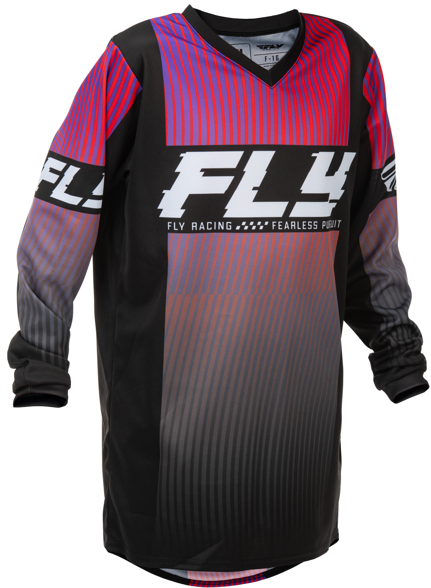Fly MX26 Youth F-16 Jersey - Black / Multi