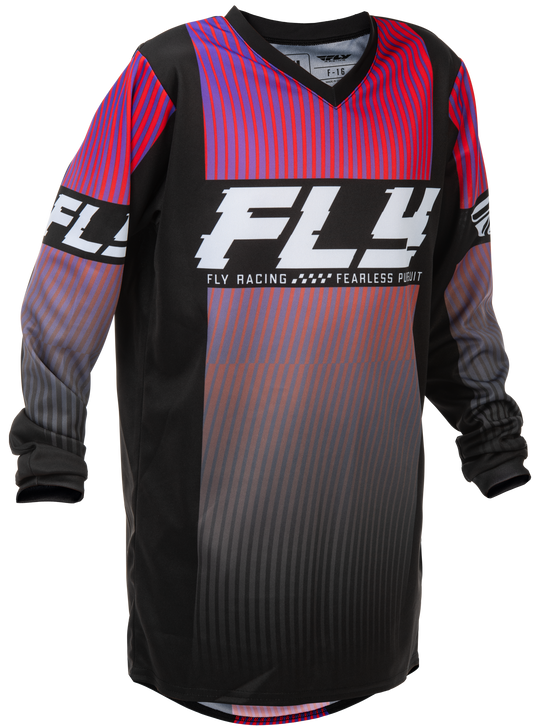 Fly MX26 Youth F-16 Jersey - Black / Multi