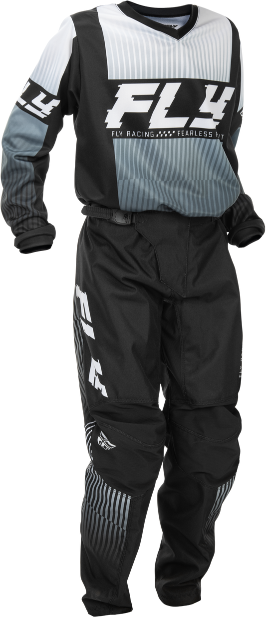 Fly MX26 Youth F-16 Jersey & Pants - Black / White