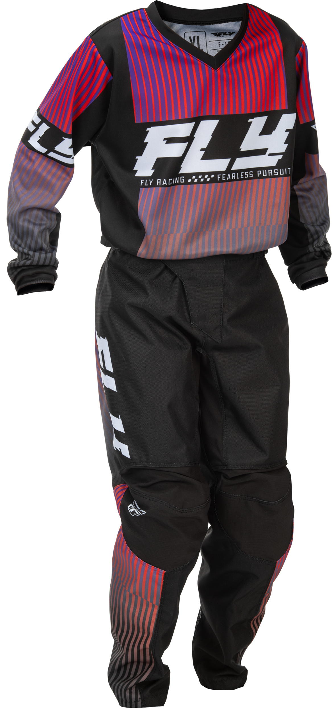 Fly MX26 Youth F-16 Jersey & Pants - Black / Multi