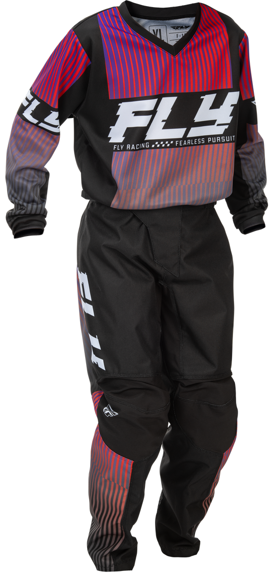 Fly MX26 Youth F-16 Jersey & Pants - Black / Multi