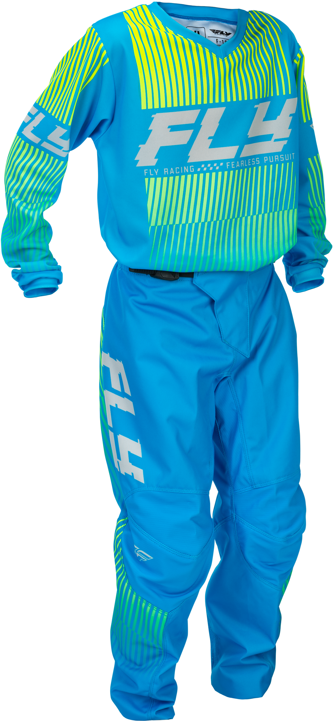 Fly MX26 Youth F-16 Jersey & Pants - Blue / Hi-Vis