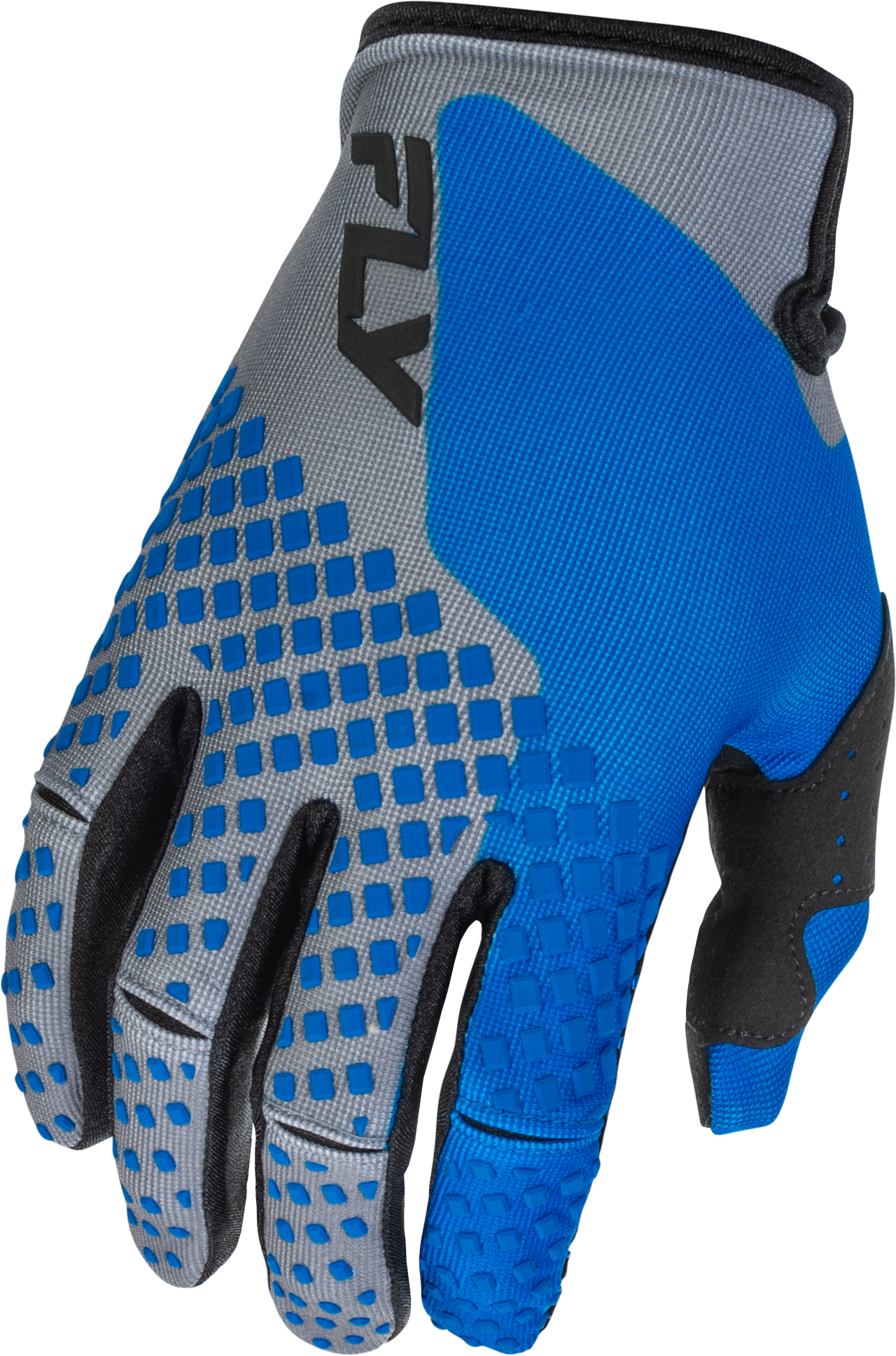 Fly MX26 Youth Kinetic Gloves - Blue / Grey / Black