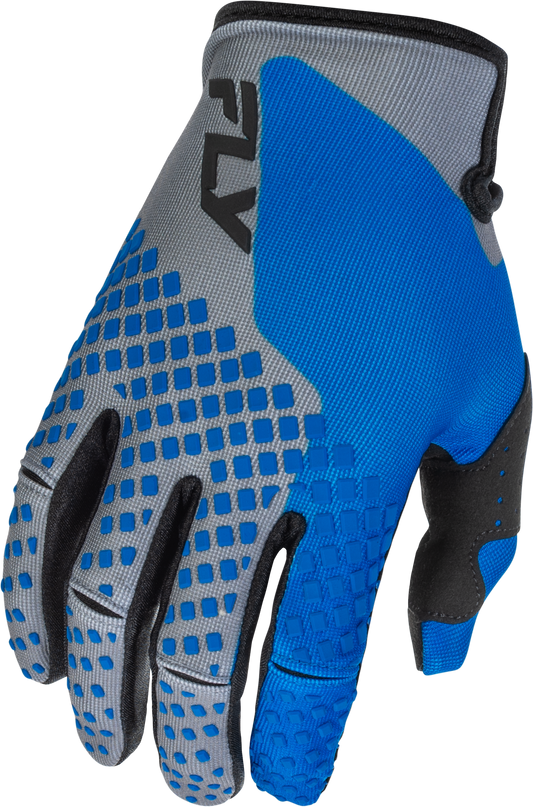 Fly MX26 Youth Kinetic Gloves - Blue / Grey / Black