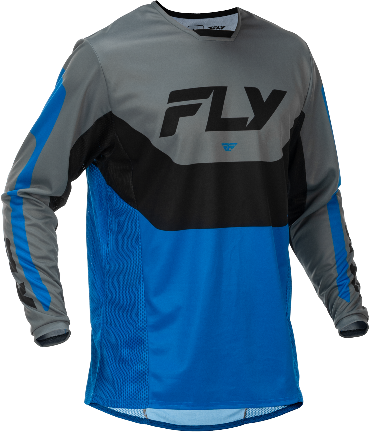 Fly MX26 Kinetic Jersey & Pants - Blue / Grey / Black