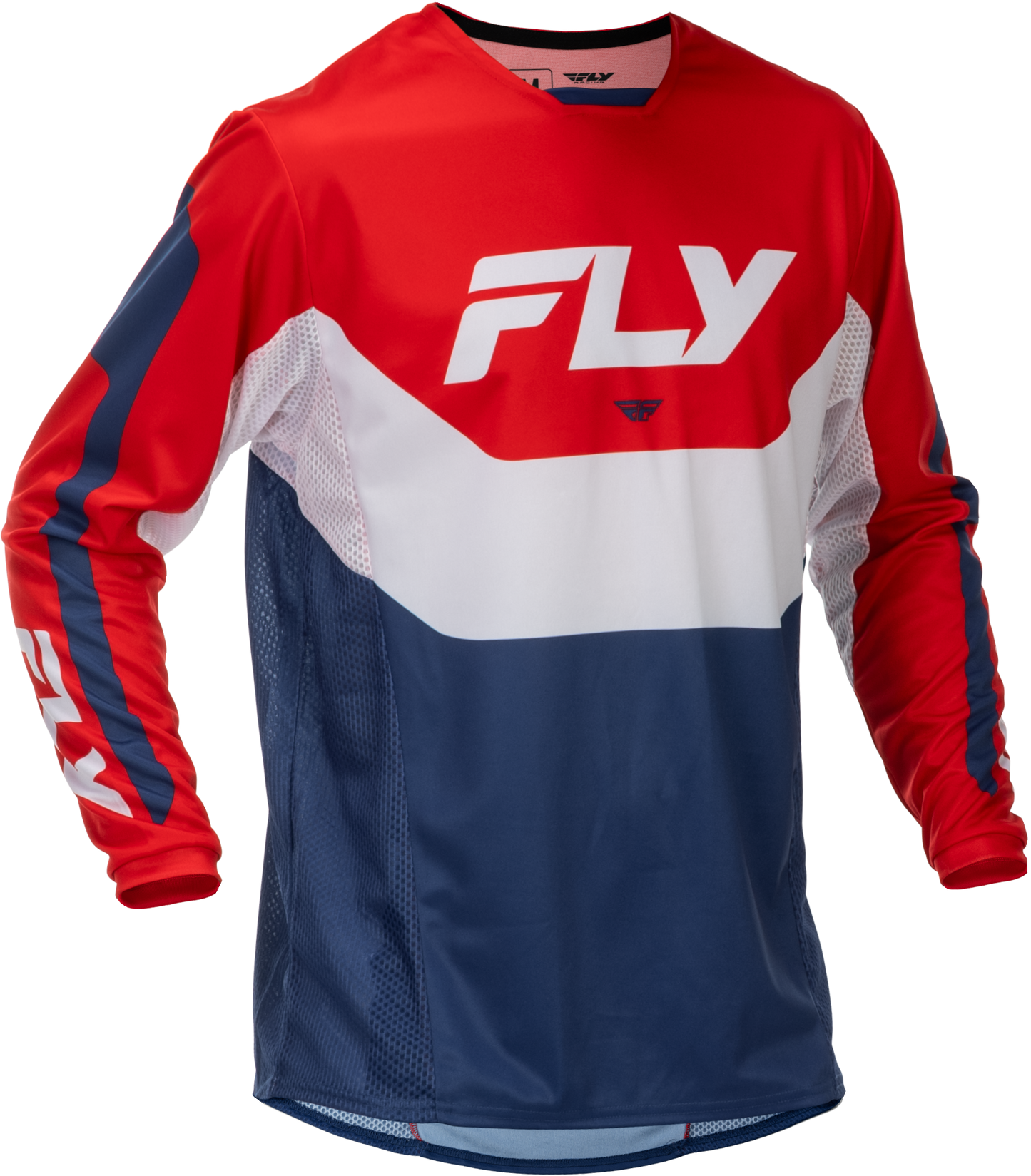 Fly MX26 Kinetic Jersey & Pants - Red / White / Blue