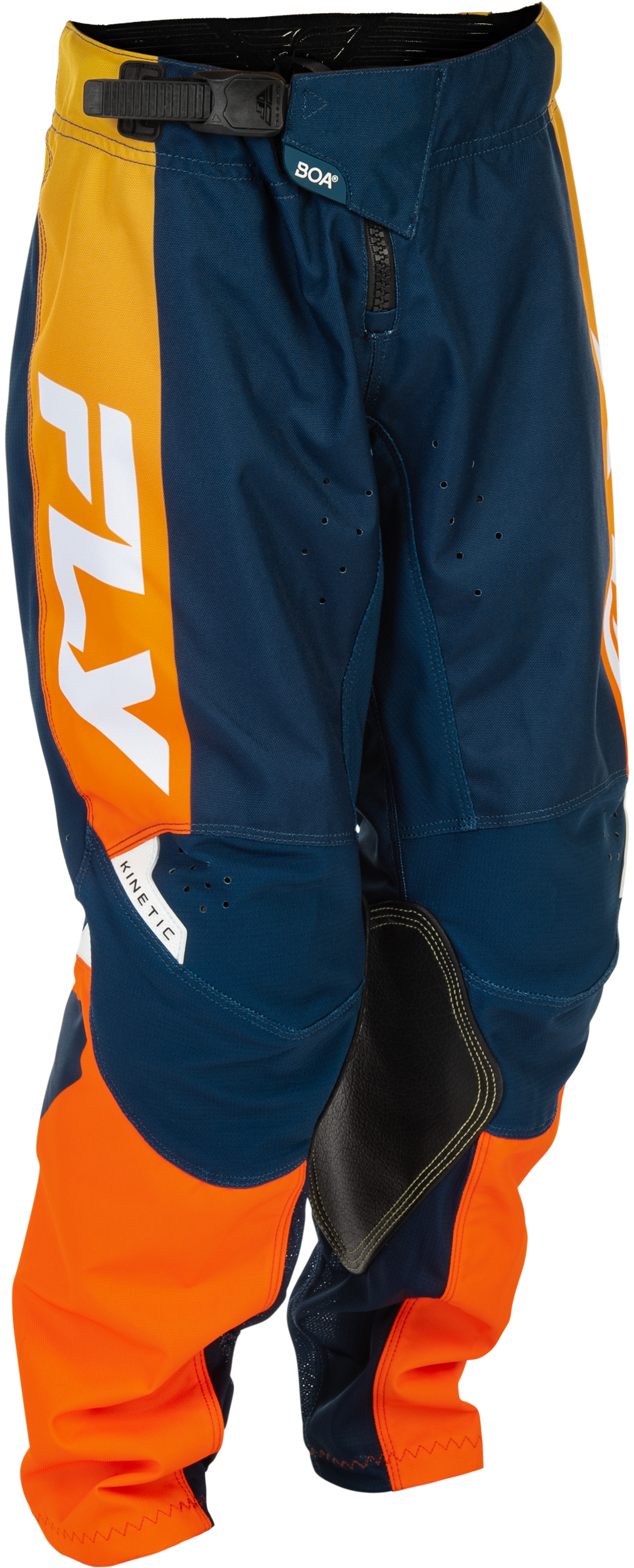 Fly MX26 Youth Kinetic Jersey & Pants - Navy / Orange