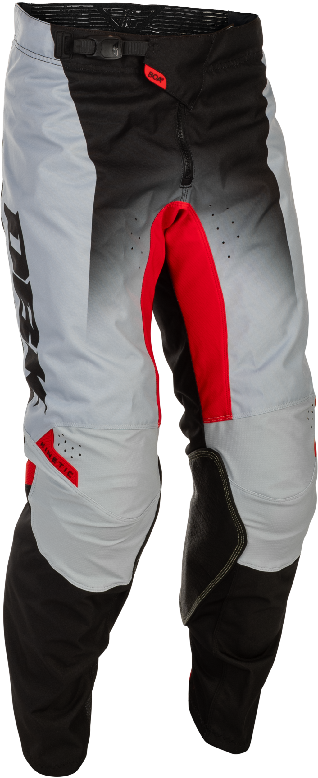 Fly MX26 Youth Kinetic DBK Pants - Grey / Black / Red