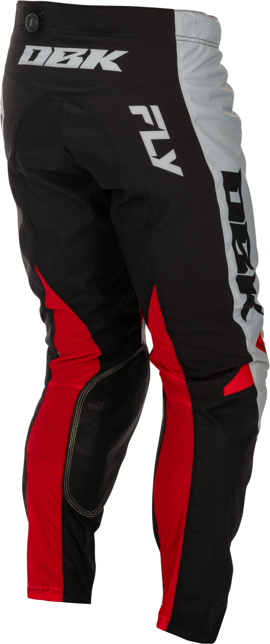 Fly MX26 Youth Kinetic DBK Pants - Grey / Black / Red