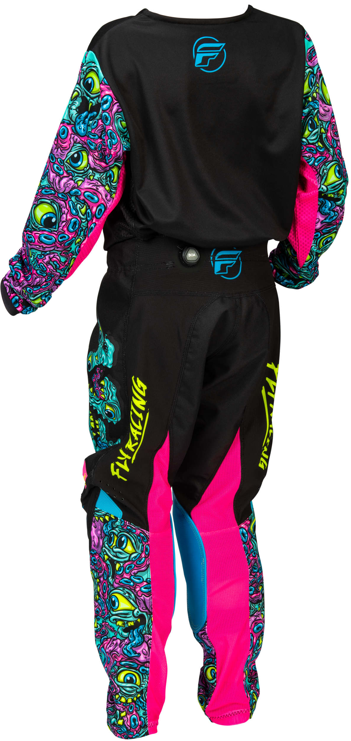 Fly MX26 Youth Kinetic Jersey & Pants - Black / Multi