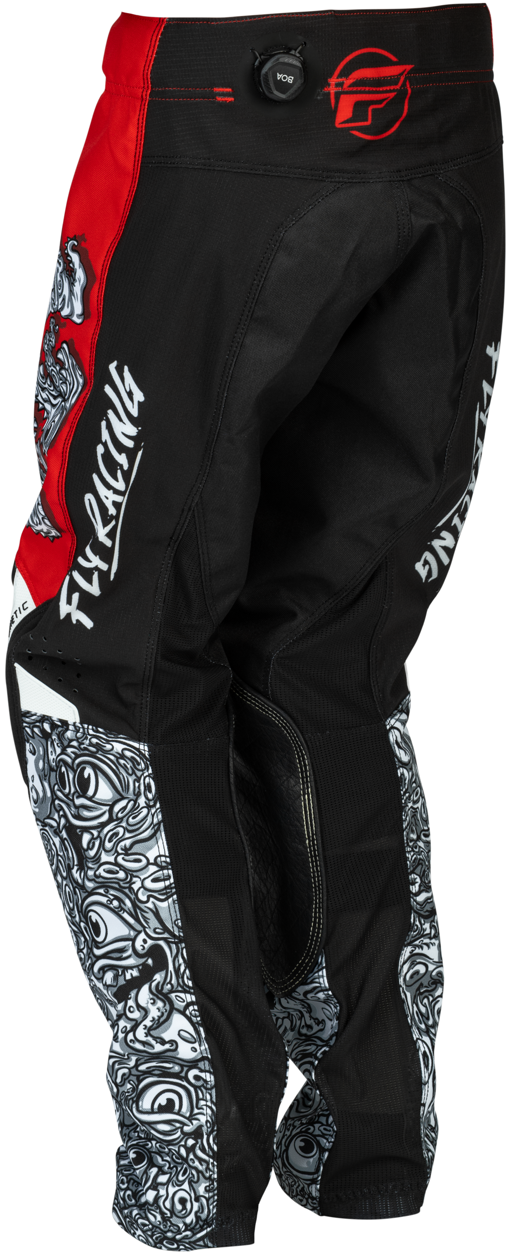 Fly MX26 Youth Kinetic Jersey & Pants - Red / White / Black