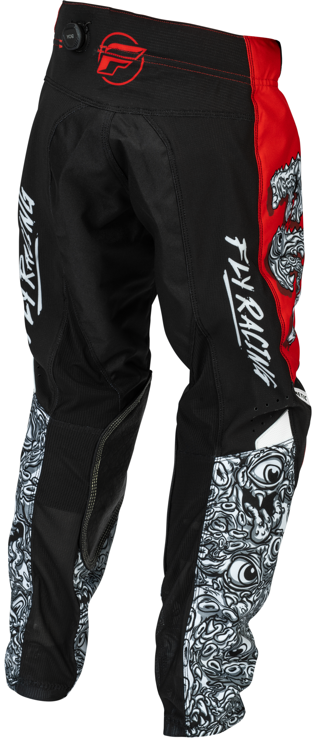 Fly MX26 Youth Kinetic Jersey & Pants - Red / White / Black