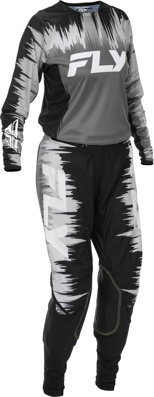 Fly MX26 Women's Lite Jersey & Pants - Black / Grey / White
