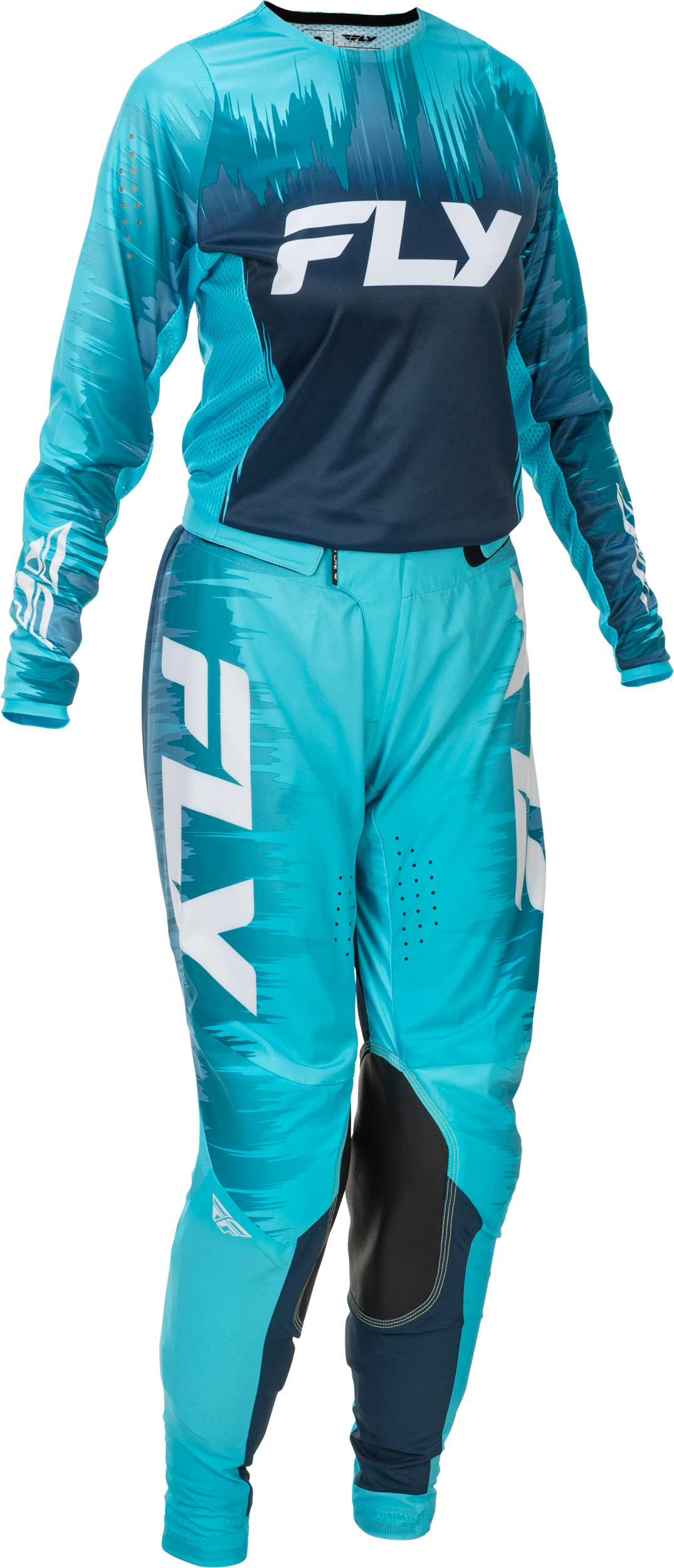 Fly MX26 Women's Lite Jersey & Pants - Blue / White