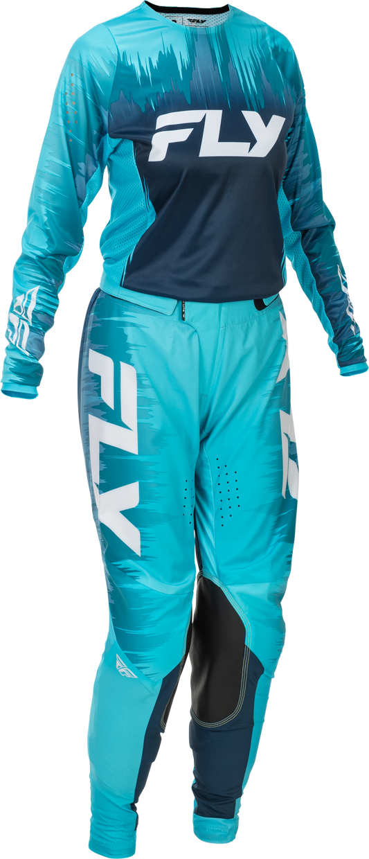 Fly MX26 Women's Lite Jersey & Pants - Blue / White