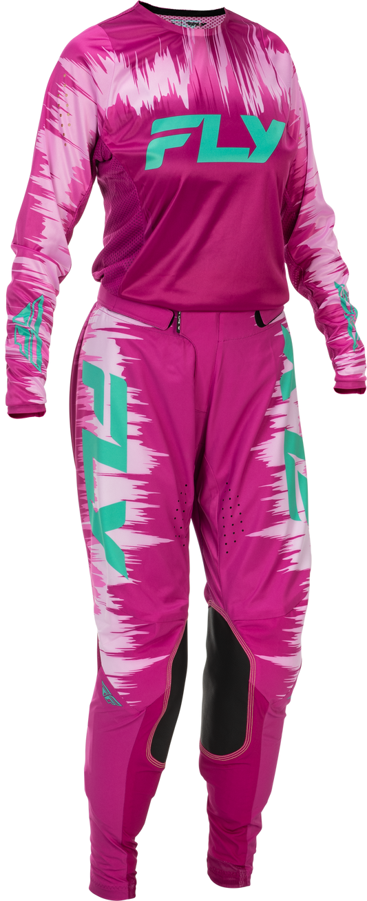 Fly MX26 Women's Lite Jersey & Pants - Pink / Blue