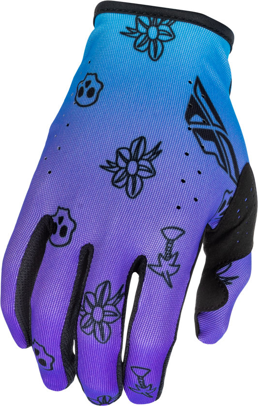 Fly MX26 Lite Outline Gloves - Purple / Blue