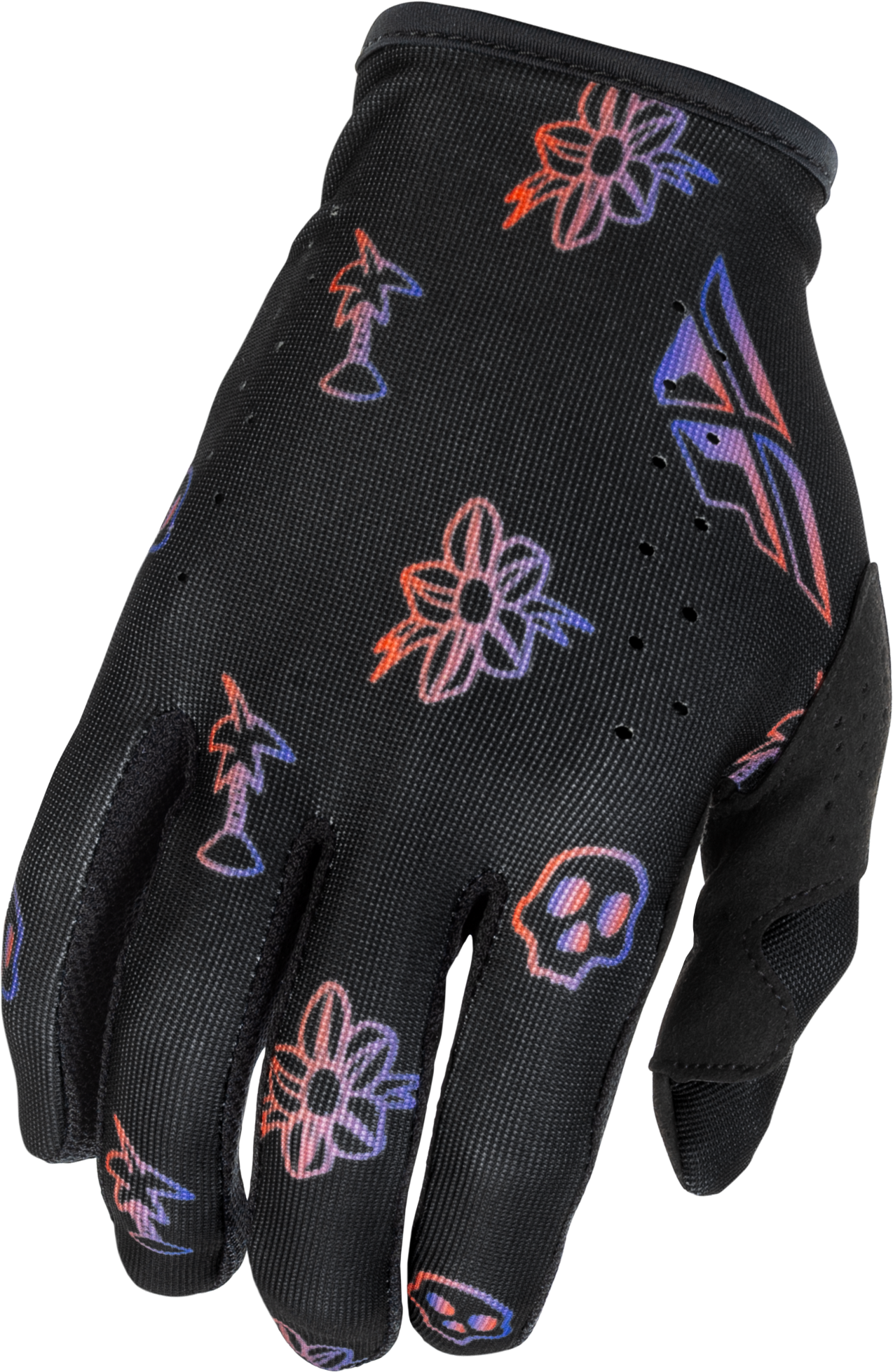 Fly MX26 Youth Lite Outline Gloves - Black / Multi