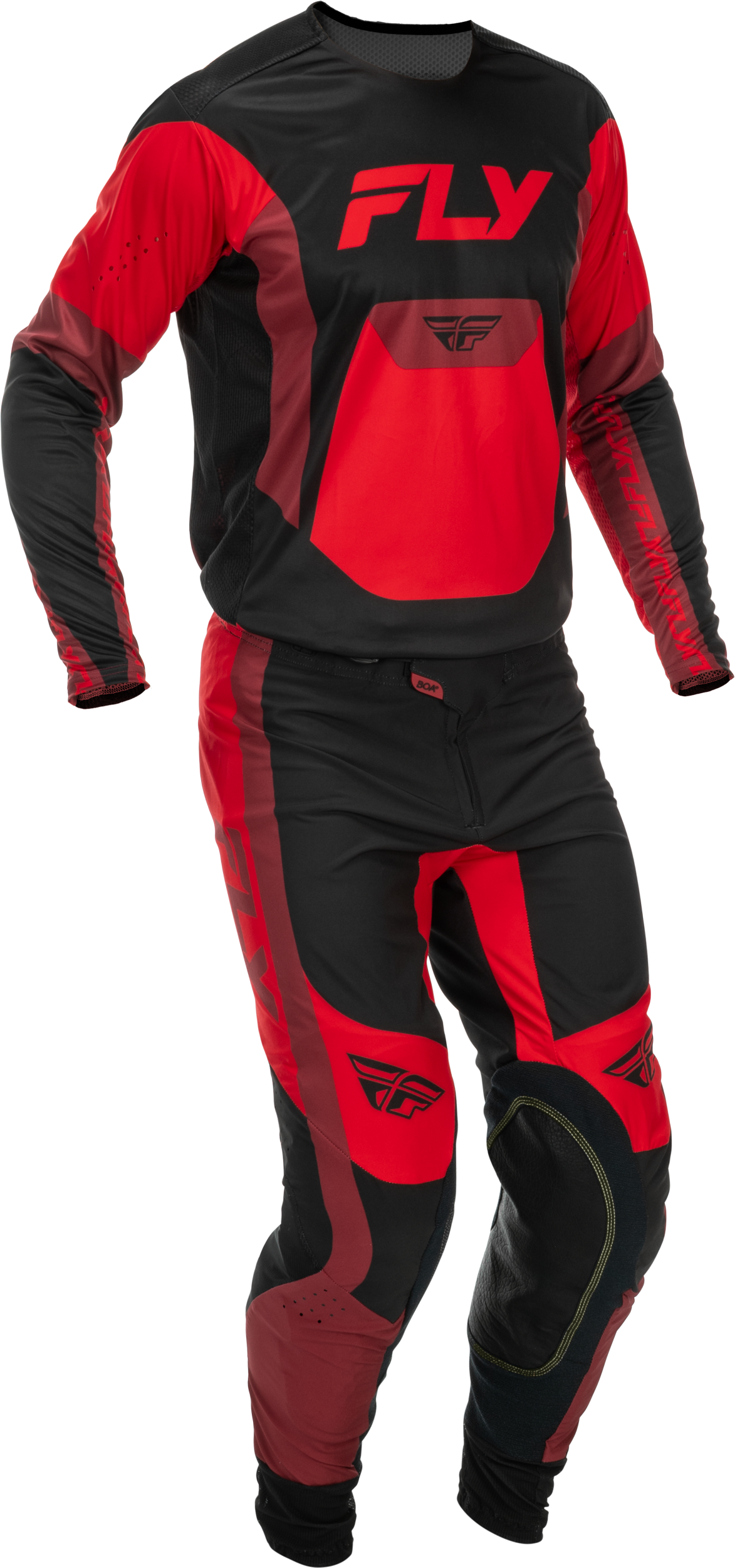 Fly MX26 Lite Jersey & Pants - Black / Red