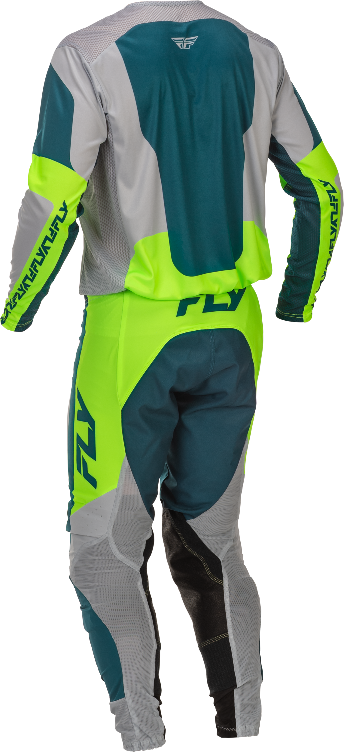 Fly MX26 Lite Jersey & Pants - Grey / Lime