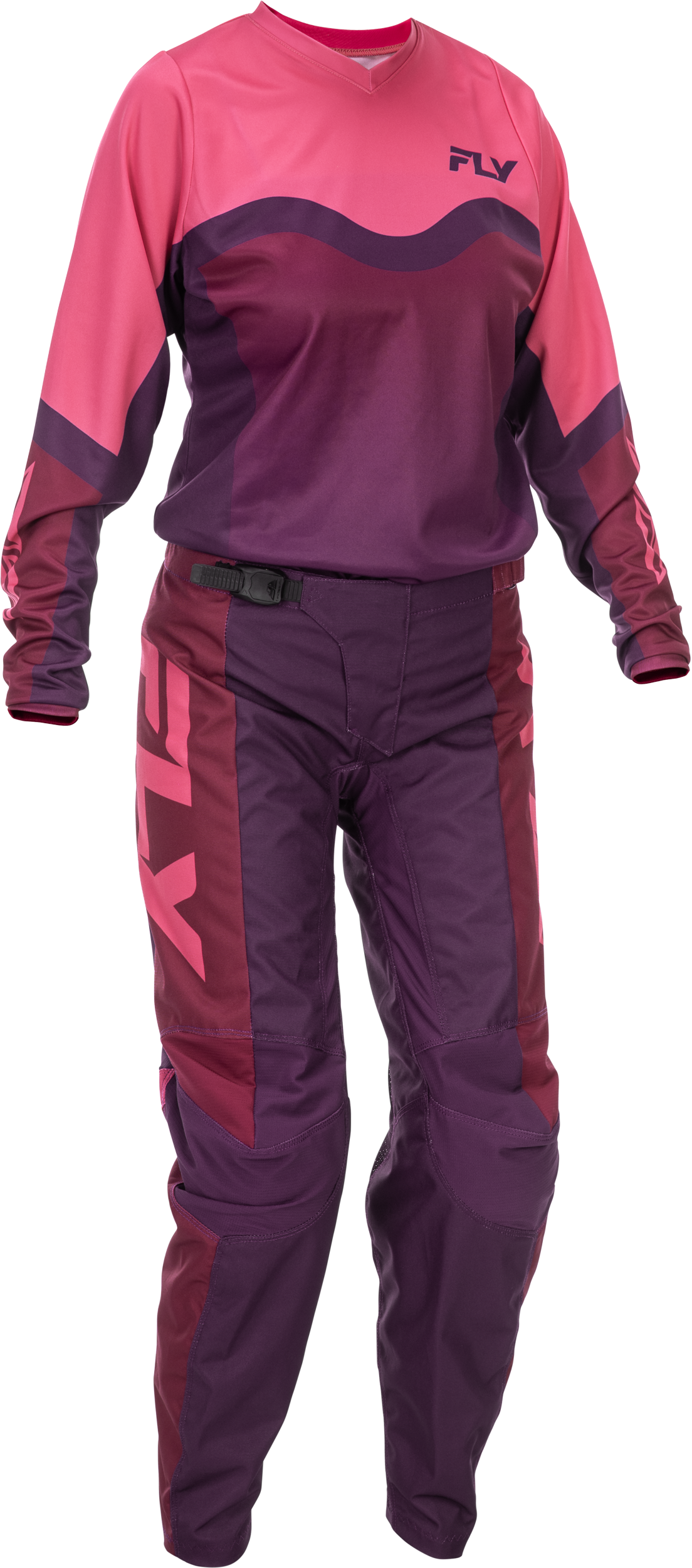 Fly MX26 Women's F-16 Jersey & Pants - Pink / Purple