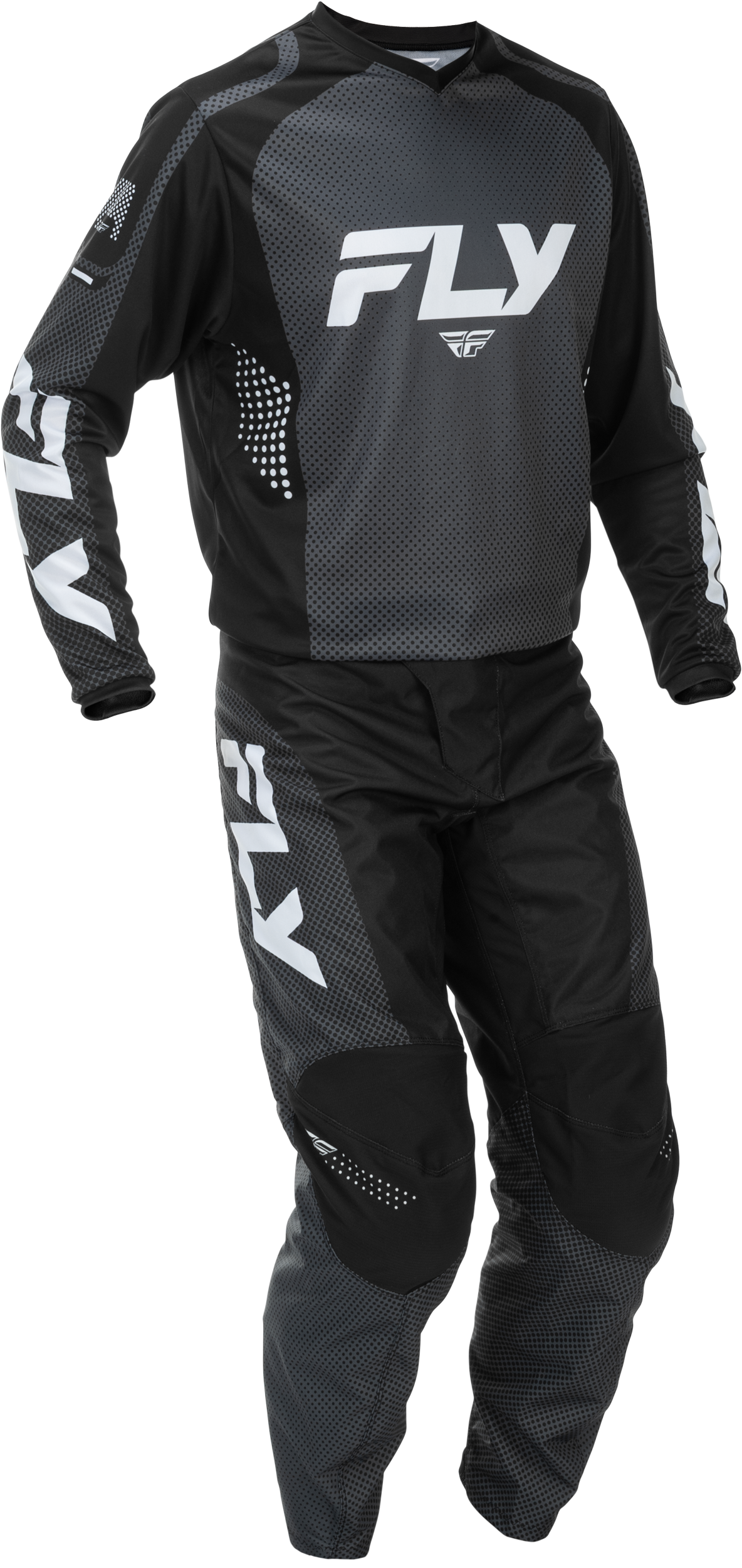 Fly MX26 F-16 Jersey & Pants - Black / White