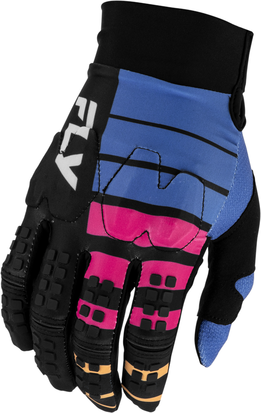 Fly MX27 Evo Gloves L.E. Bolt - Black / Pink / Blue