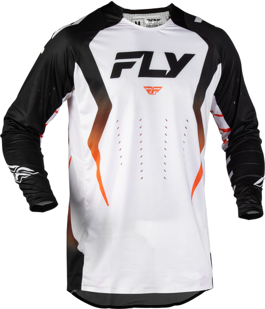 Fly MX27 Evo Jersey Bolt - White / Black