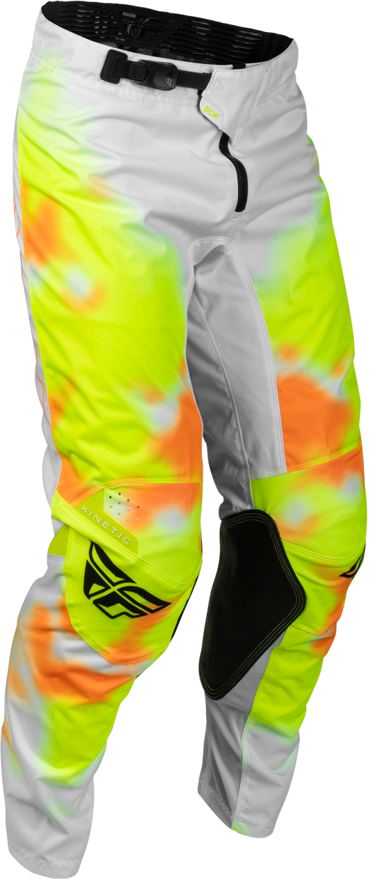 Fly MX27 Kinetic Pants Blur - White / Yellow