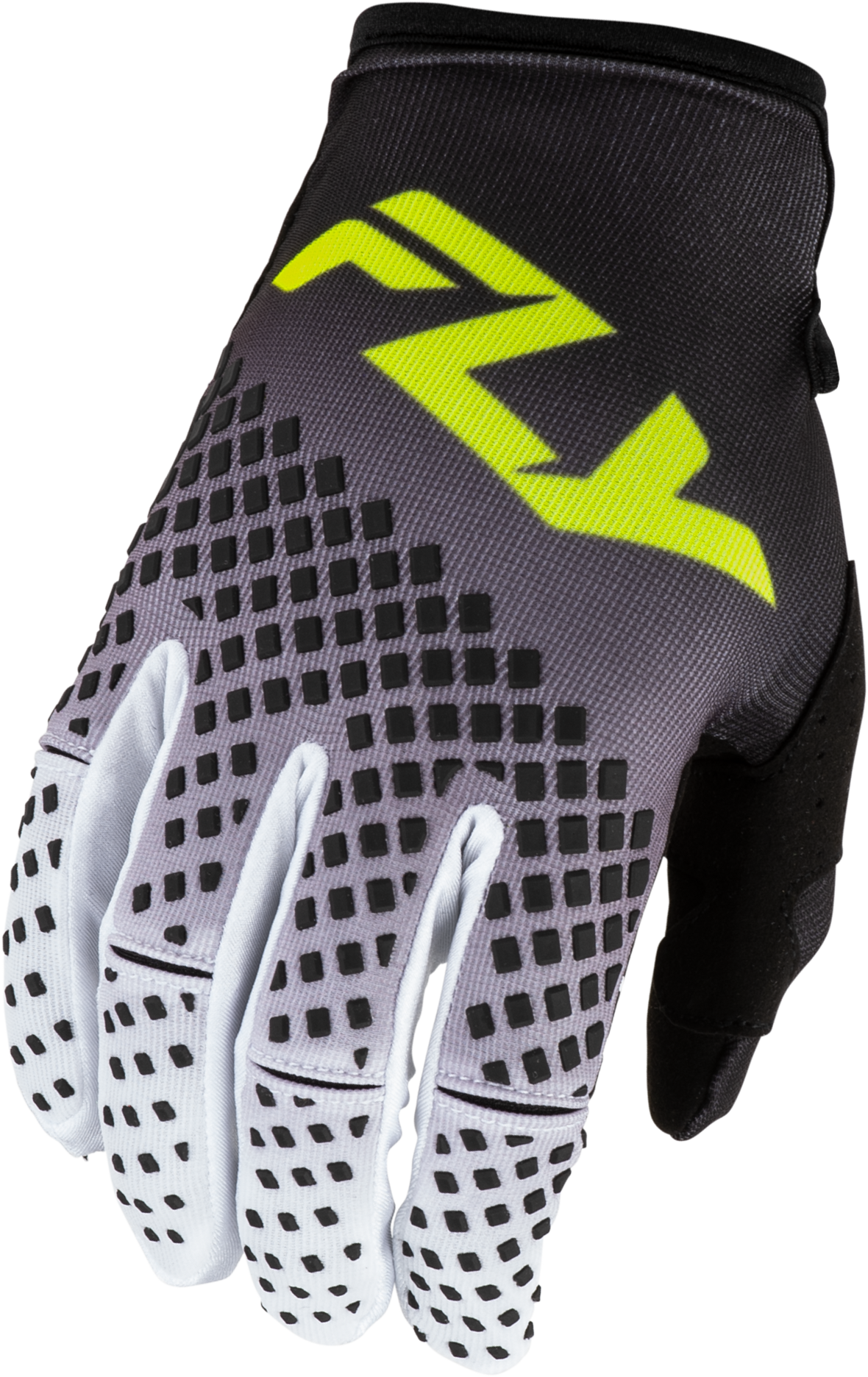 Fly MX27 Youth Kinetic Gloves Fade - Black / White / Hi-Vis