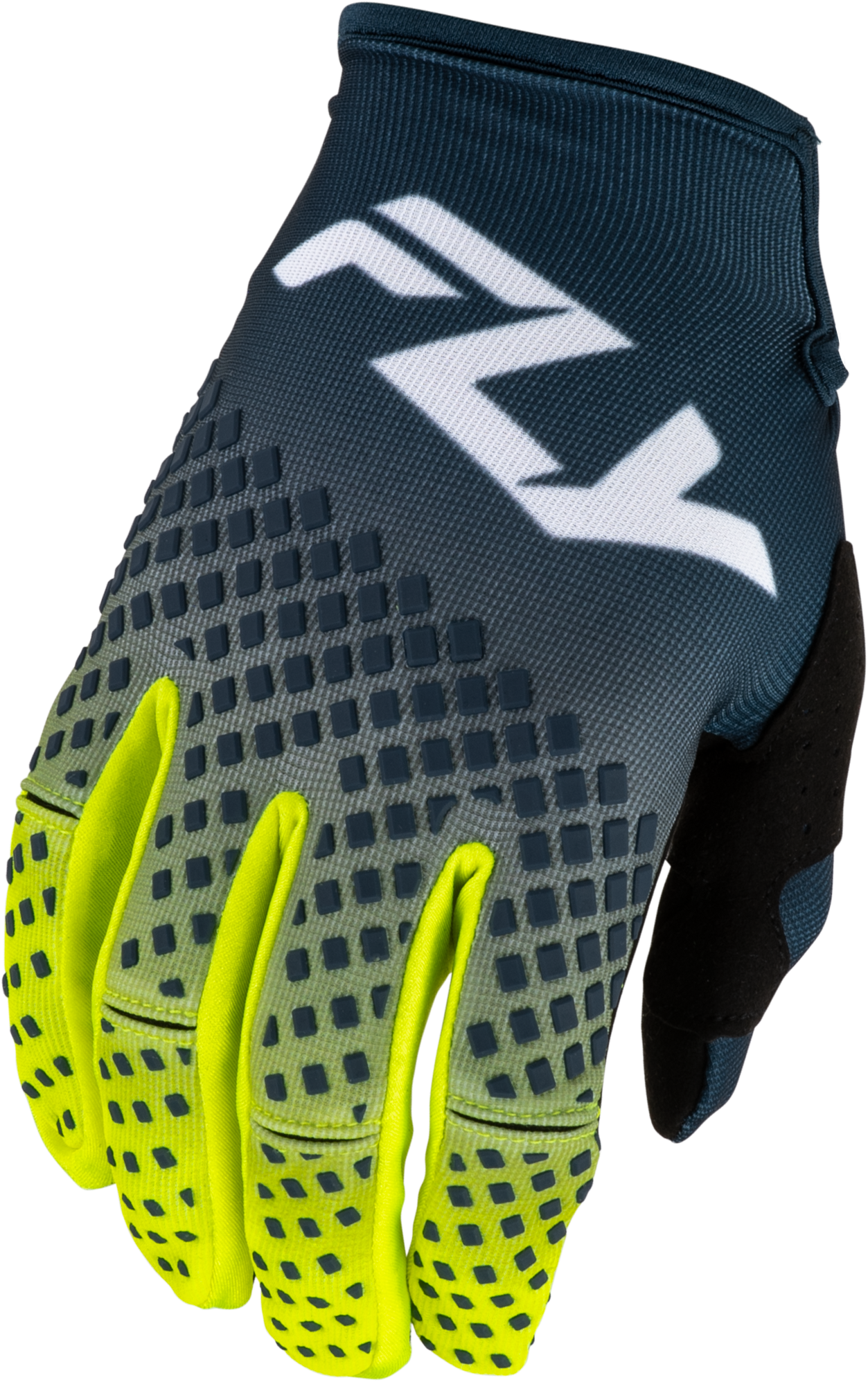 Fly MX27 Kinetic Gloves Fade - Navy / Yellow