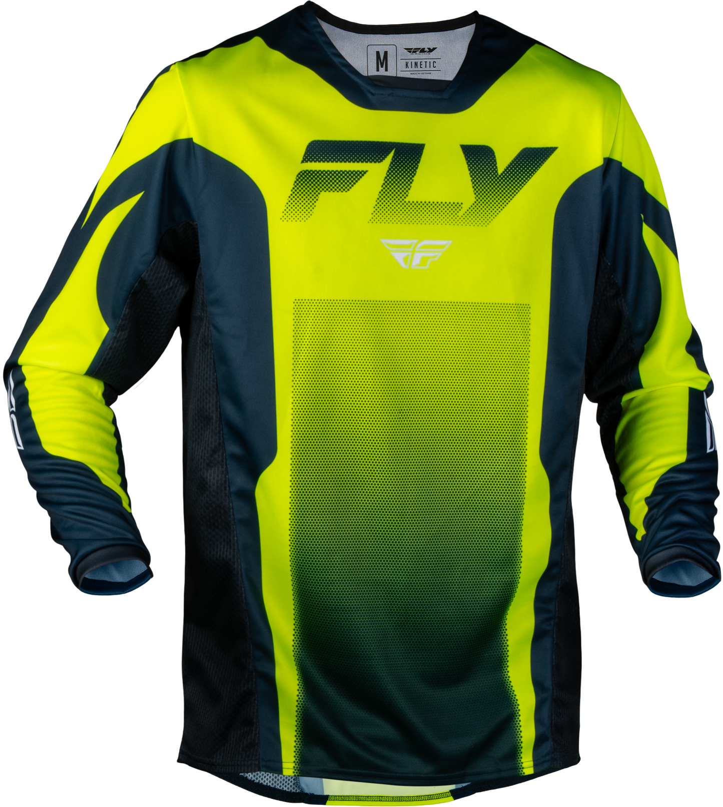 Fly MX27 Kinetic Jersey Fade - Navy / Yellow