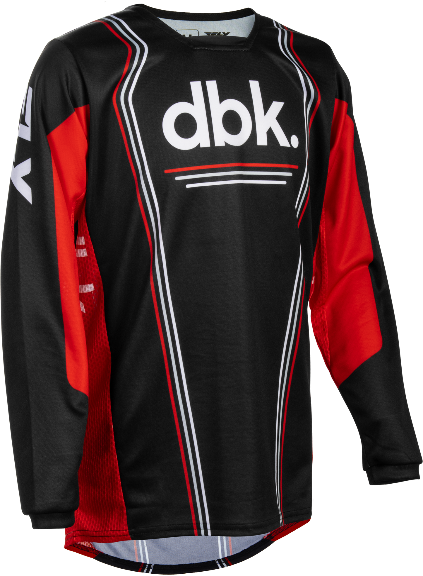 Fly MX27 Youth Kinetic Jersey S.E. DBK - Black / Red / White