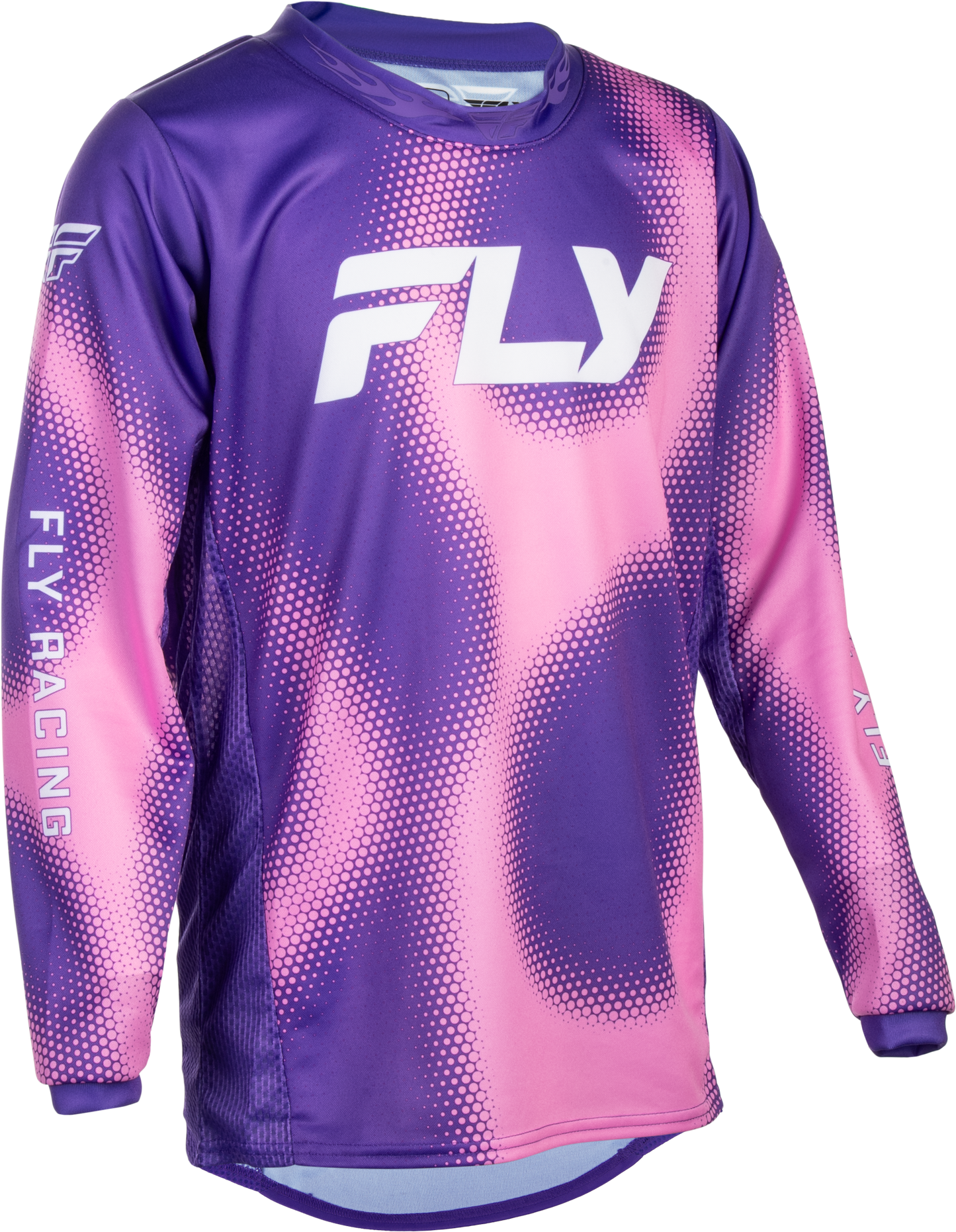Fly MX27 Youth Kinetic Jersey Torch - Purple / Pink