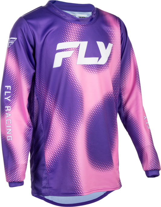 Fly MX27 Youth Kinetic Jersey Torch - Purple / Pink