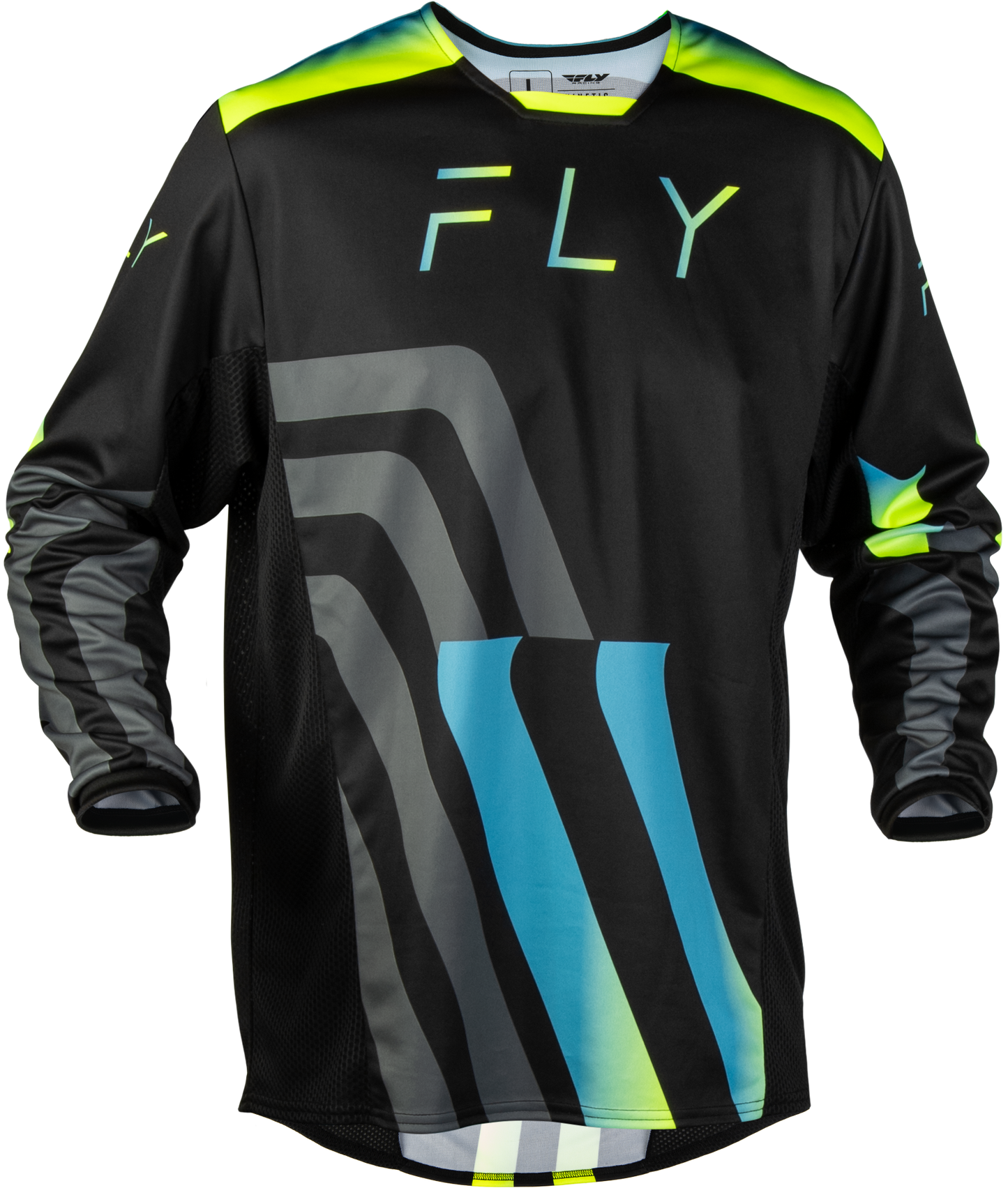 Fly MX27 Kinetic Jersey Volt - Black / Grey / Blue