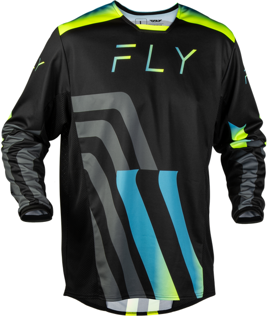 Fly MX27 Kinetic Jersey Volt - Black / Grey / Blue