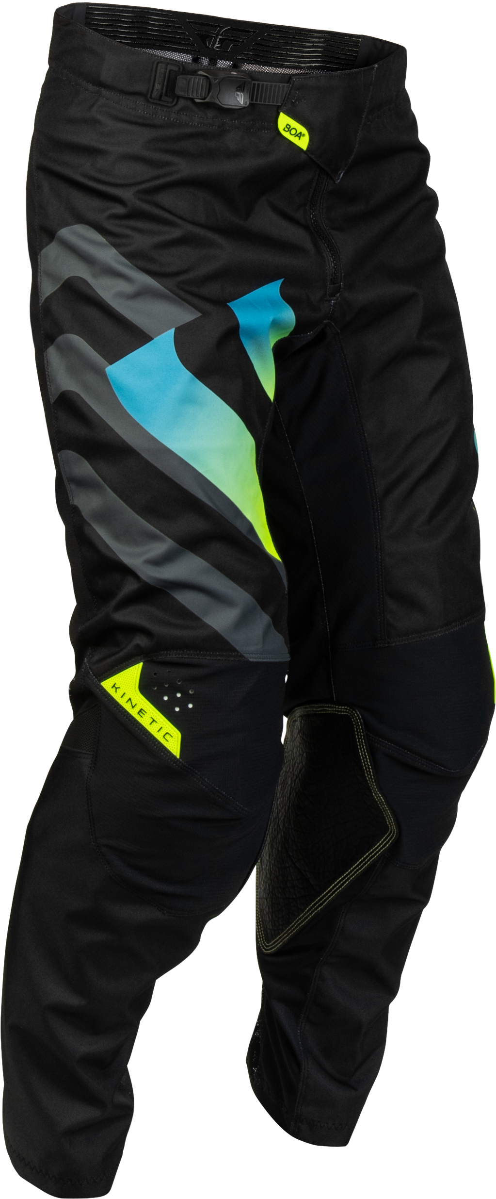 Fly MX27 Kinetic Pants Volt - Black / Grey / Blue
