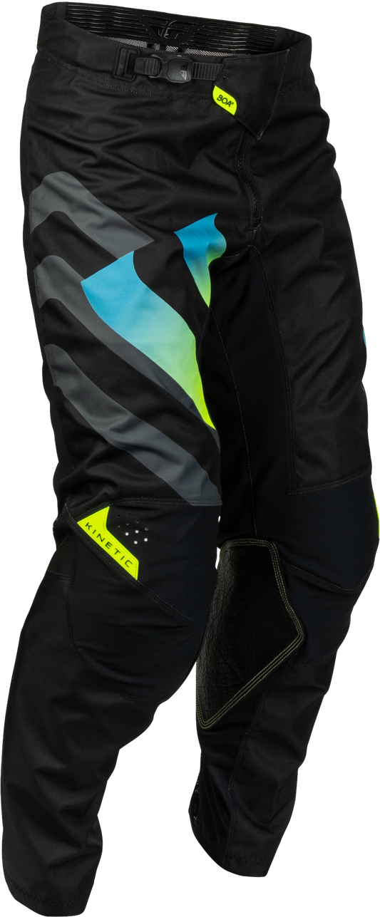Fly MX27 Kinetic Pants Volt - Black / Grey / Blue